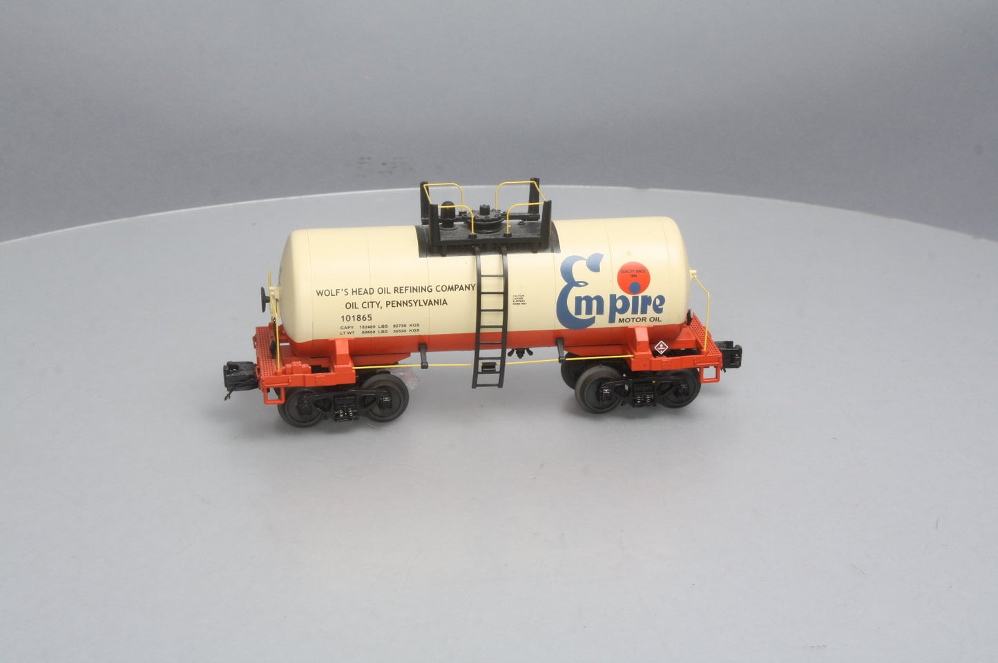 MTH 20-96131 O Empire Oil 8000 Gallon Tank Car #101865 EX/Box