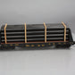 Aristo-Craft 46409 G Scale Chessie System Flat Car w/Pipe Load - Plastic Wheels LN/Box