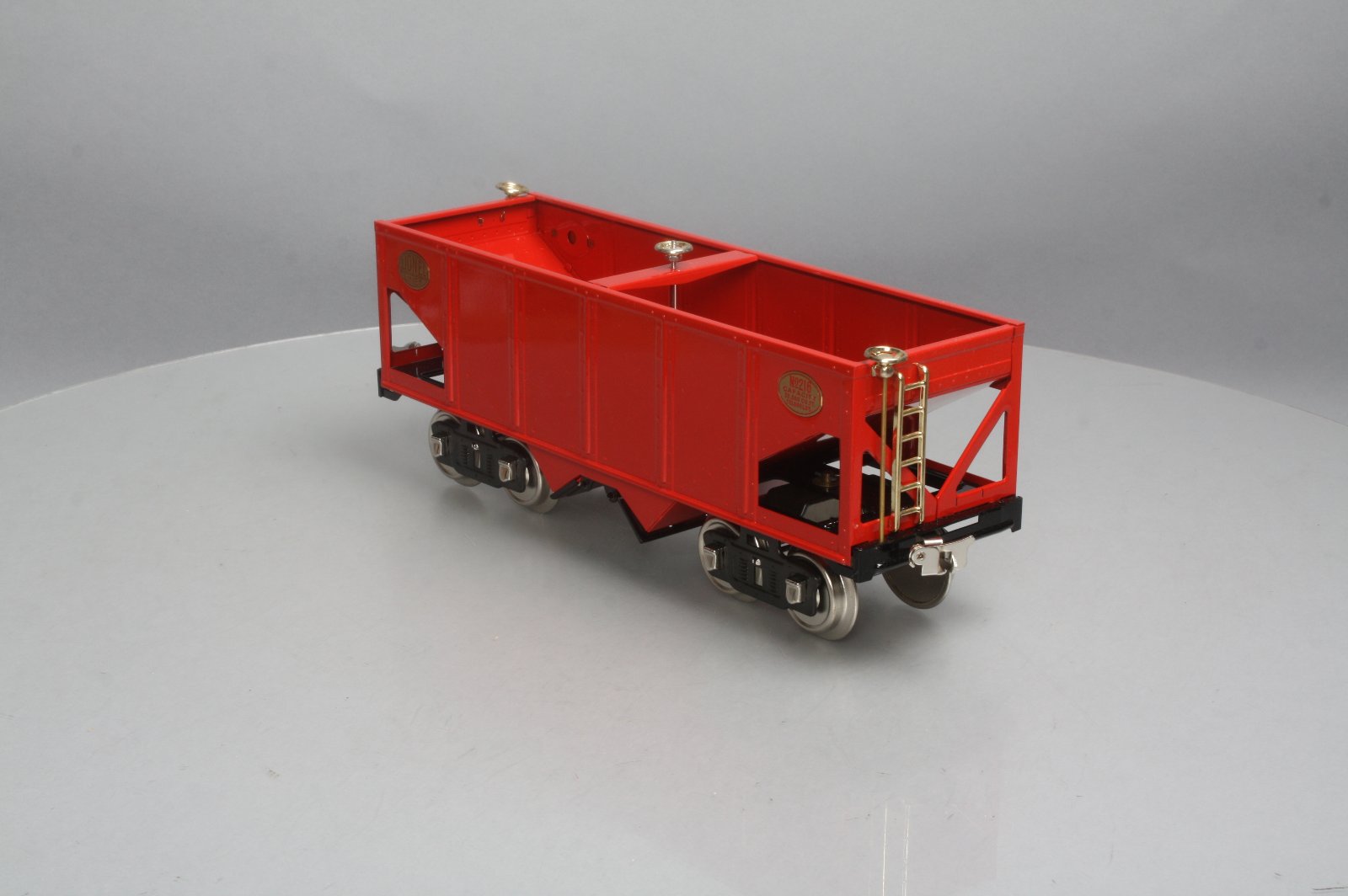 MTH 216 Standard Gauge 2-Bay Hopper Car- Red EX