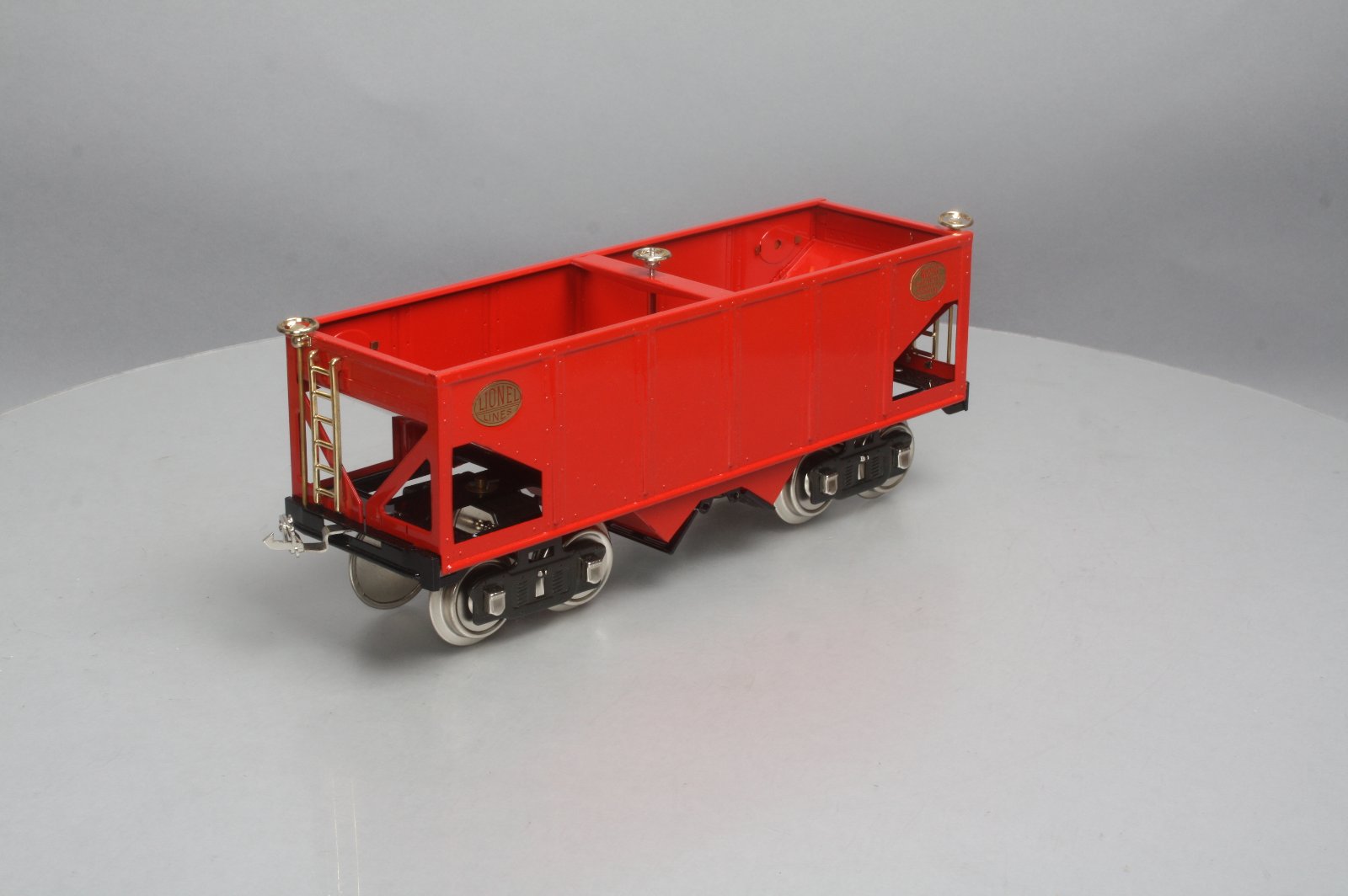 MTH 216 Standard Gauge 2-Bay Hopper Car- Red EX