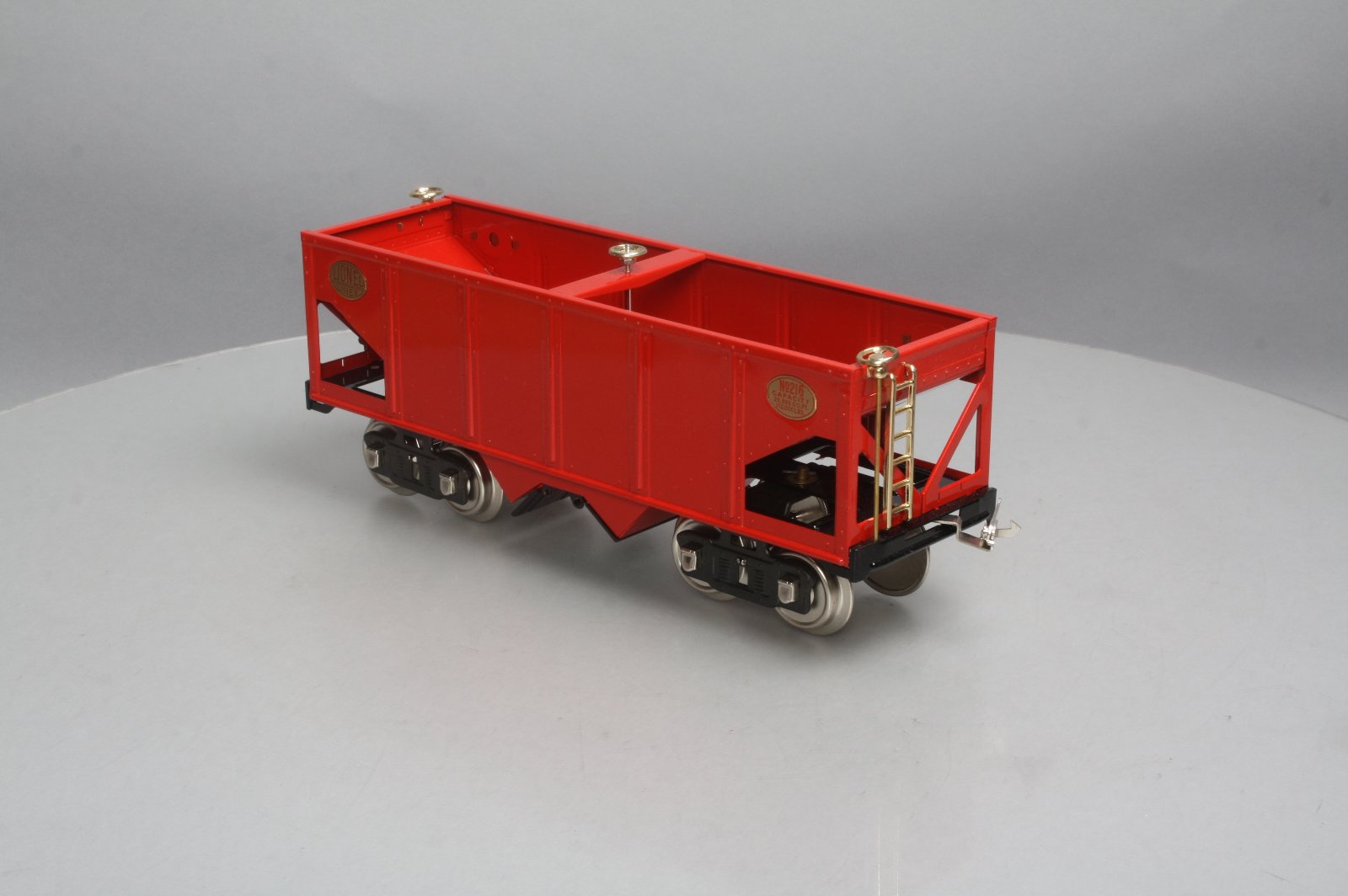 MTH 216 Standard Gauge 2-Bay Hopper Car- Red EX