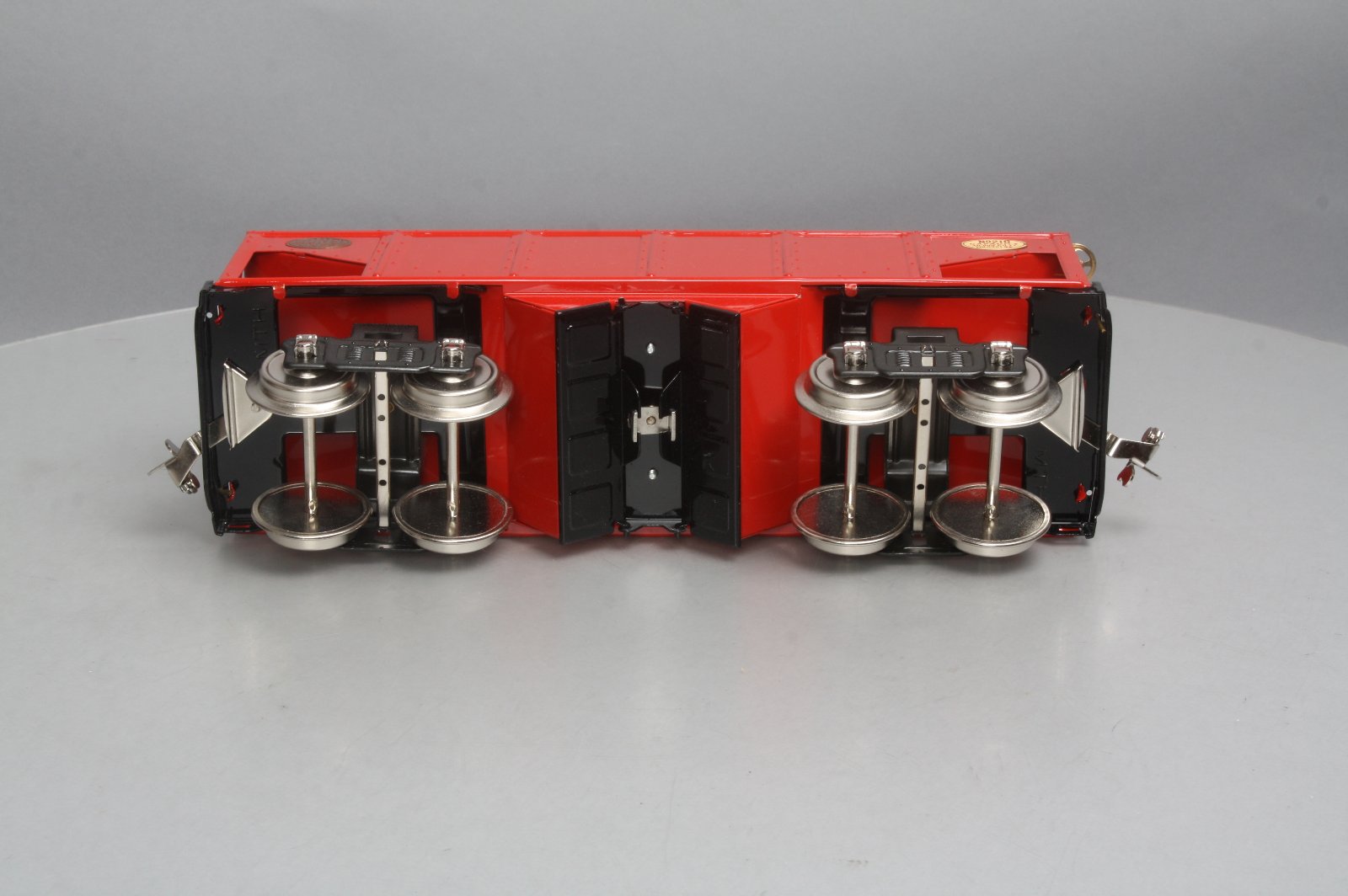 MTH 216 Standard Gauge 2-Bay Hopper Car- Red EX