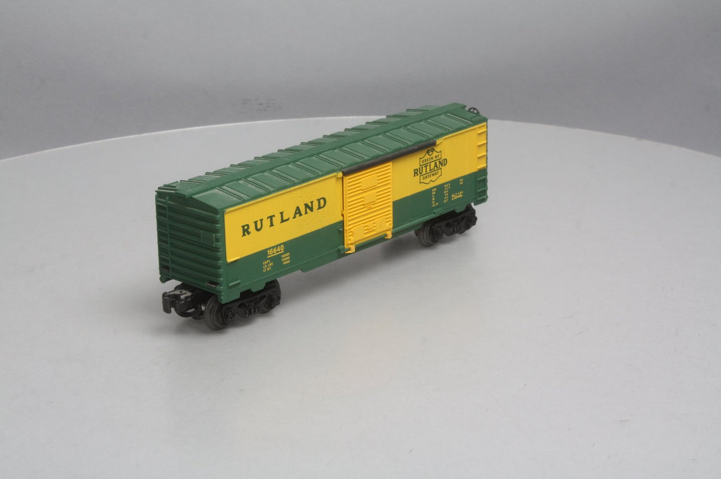 Lionel 6-16640 Rutland Boxcar w/Diesel RailSounds (No Controller) LN/Box