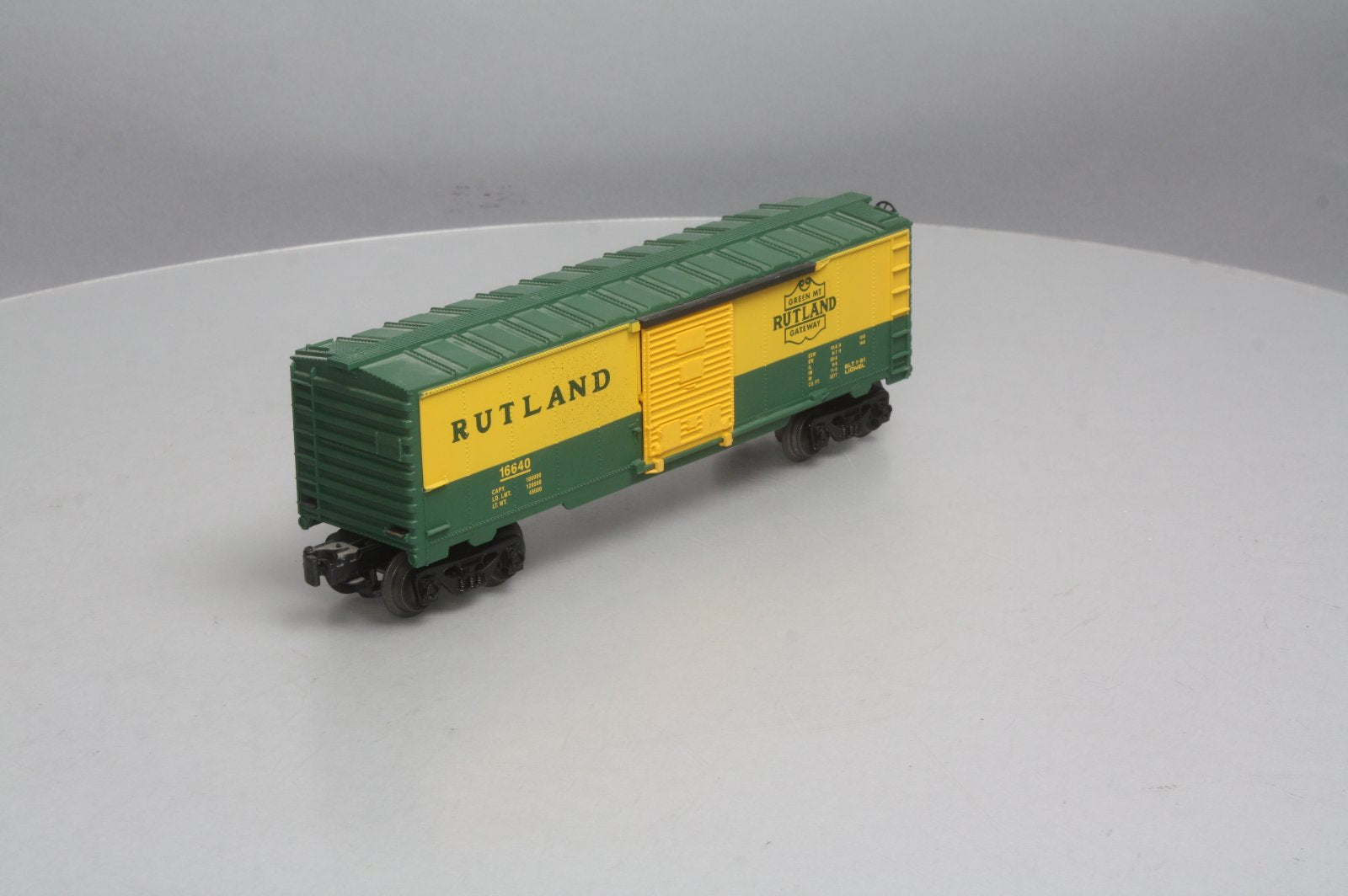 Lionel 6-16640 Rutland Boxcar w/Diesel RailSounds (No Controller) LN/Box