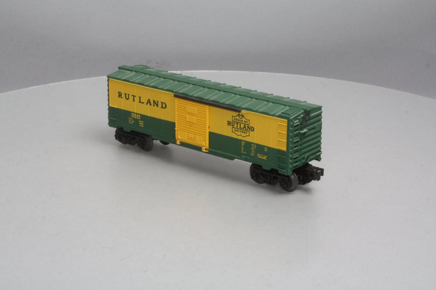 Lionel 6-16640 Rutland Boxcar w/Diesel RailSounds (No Controller) LN/Box