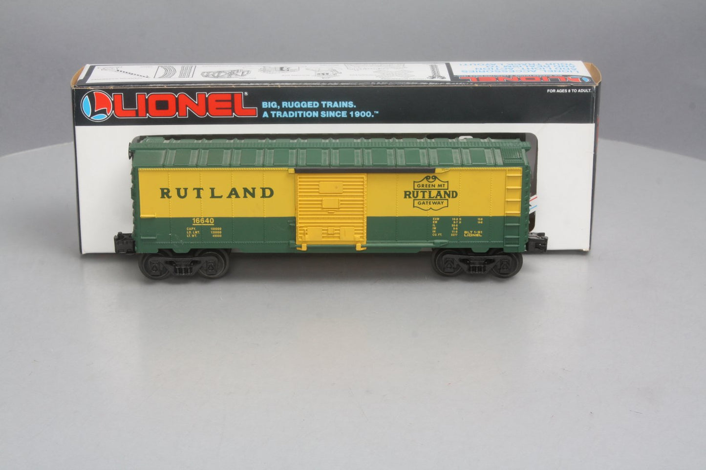 Lionel 6-16640 Rutland Boxcar w/Diesel RailSounds (No Controller) LN/Box