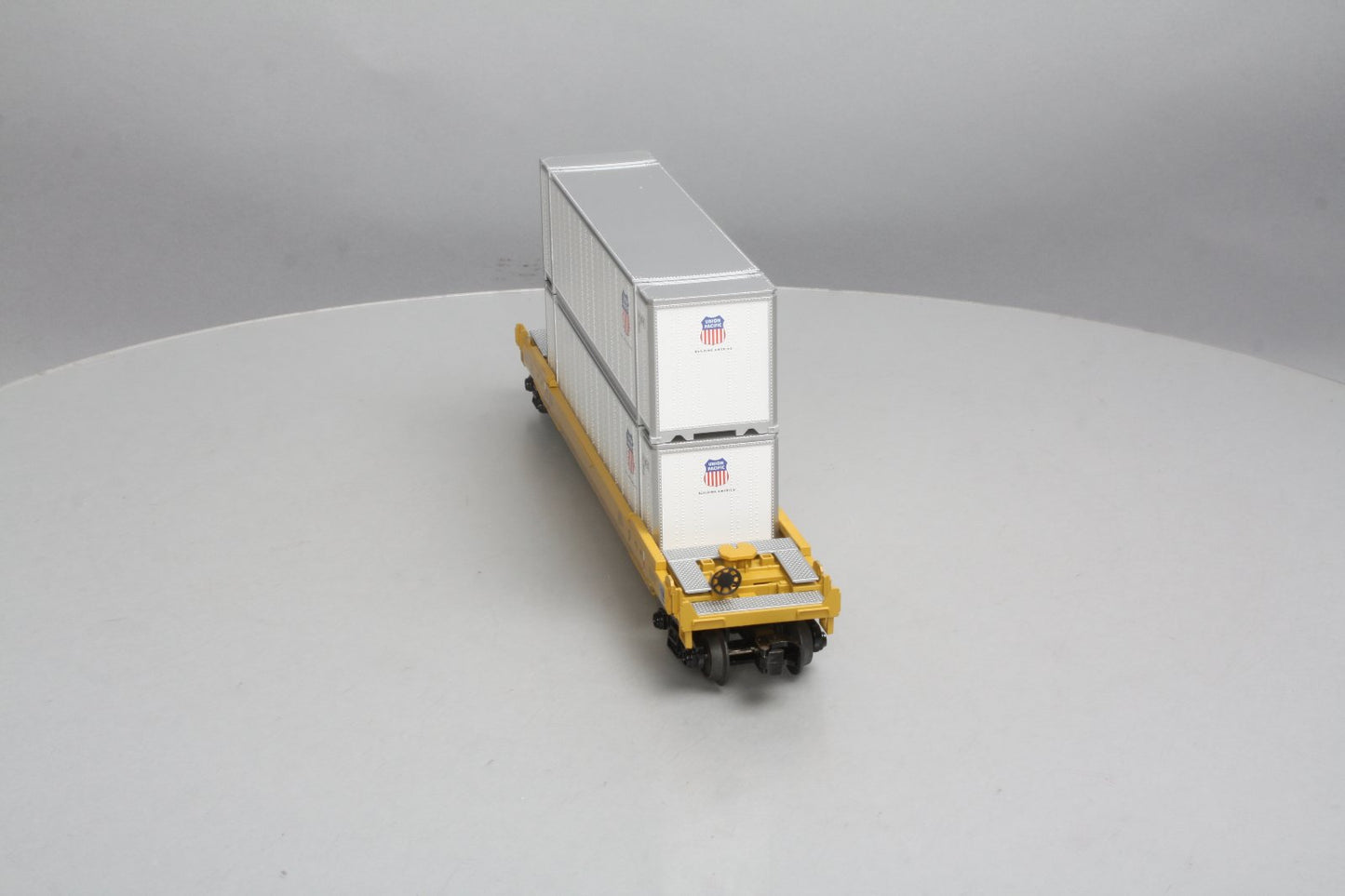 MTH 30-76468 O Gauge Union Pacific Husky Stack Car