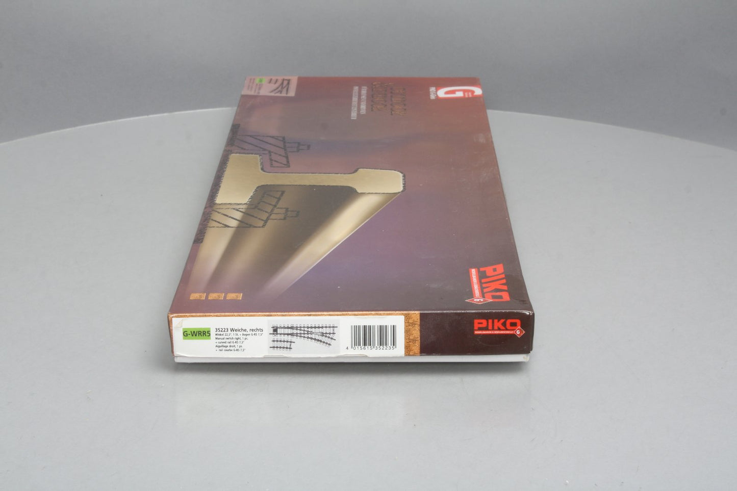 Piko 35223 G R5 22.5° Brass Manual Right Switch Turnout