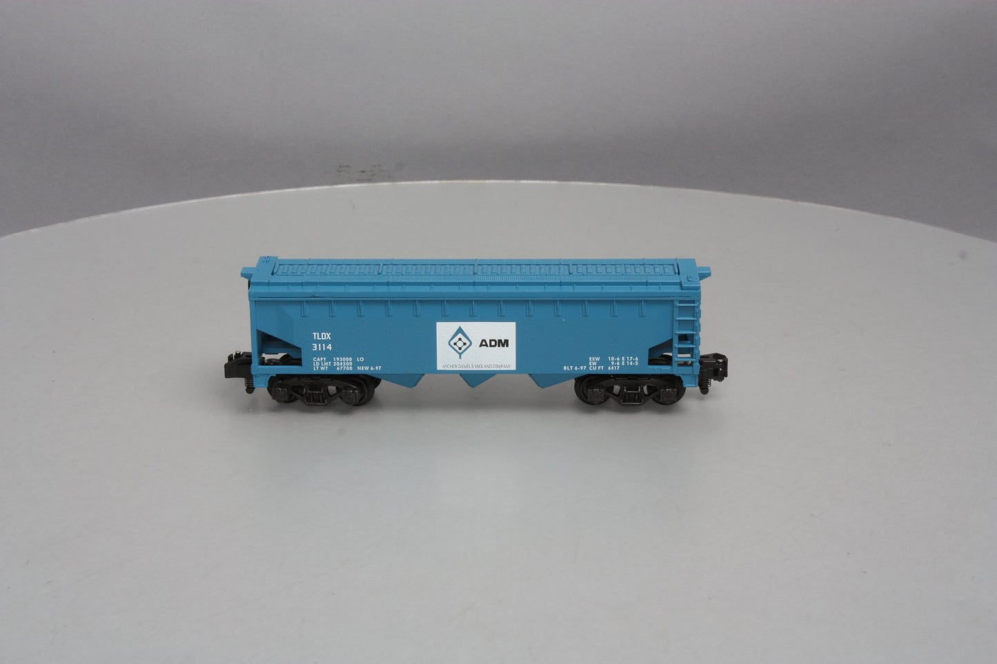 American Flyer 6-48612 S Gauge ADM Three-Bay Covered Hopper #3114 LN/Box