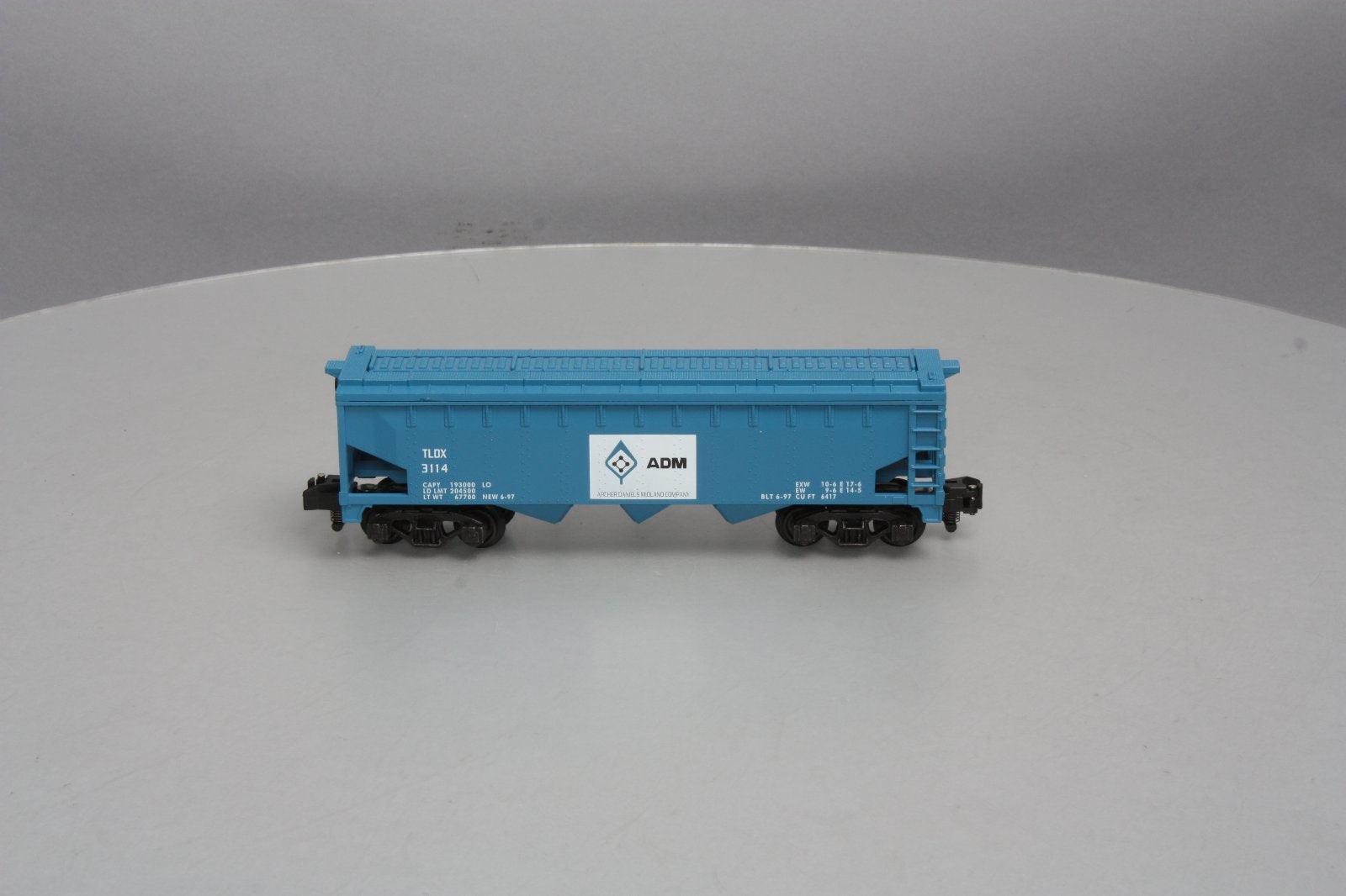 American Flyer 6-48612 S Gauge ADM Three-Bay Covered Hopper #3114 LN/Box