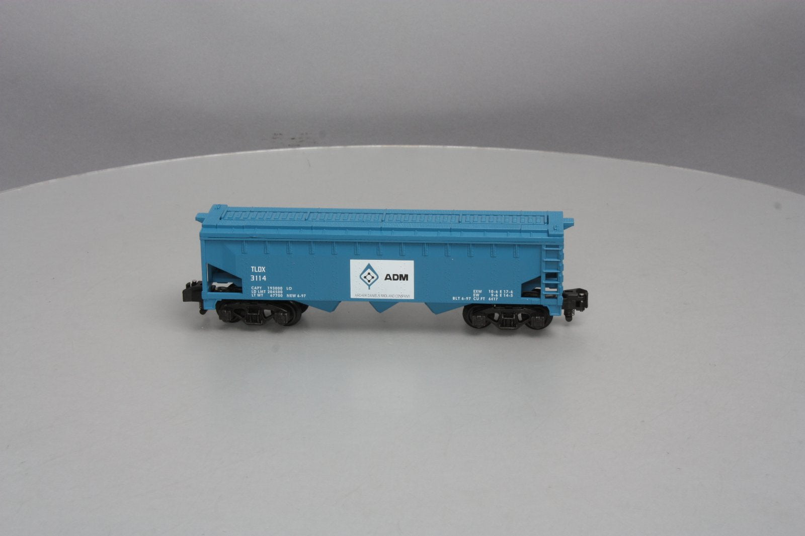American Flyer 6-48612 S Gauge ADM Three-Bay Covered Hopper #3114 LN/Box