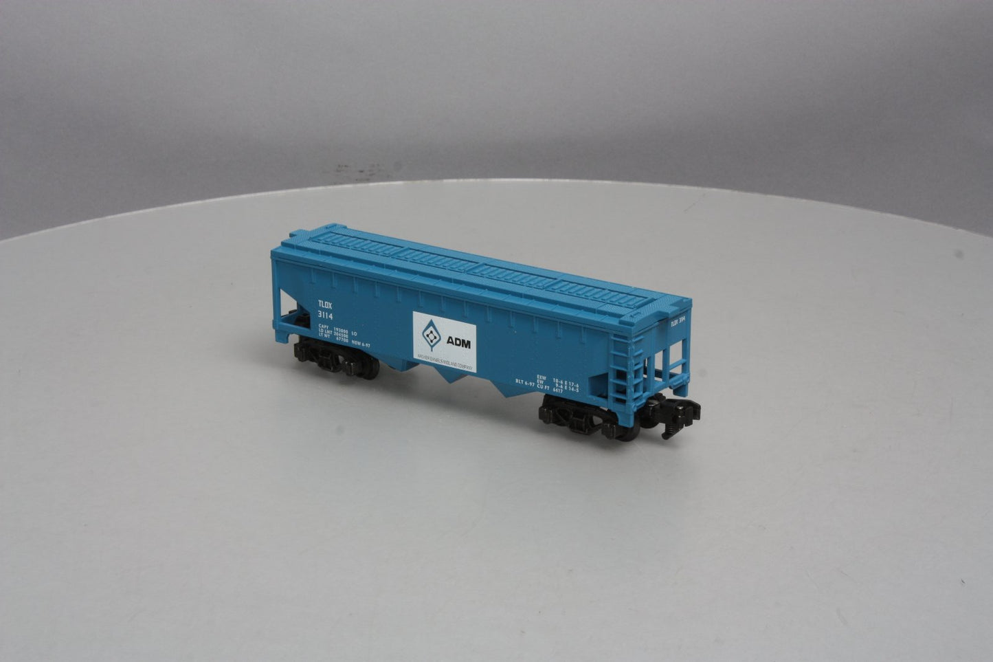 American Flyer 6-48612 S Gauge ADM Three-Bay Covered Hopper #3114 LN/Box