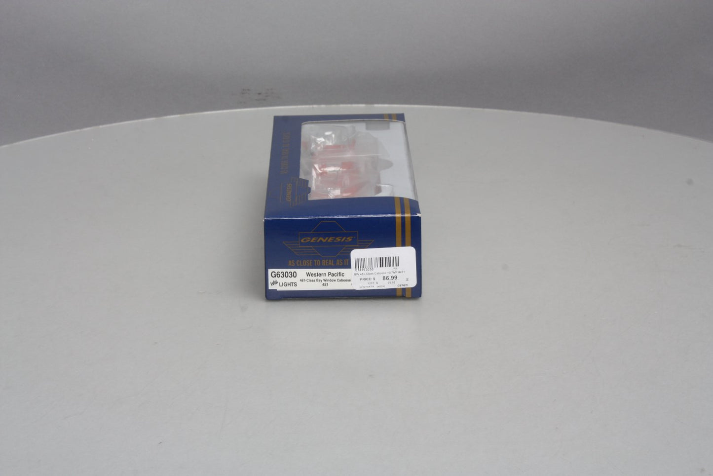 Athearn G63030 HO Genesis Western Pacific Bay Window Caboose W/Light # 481