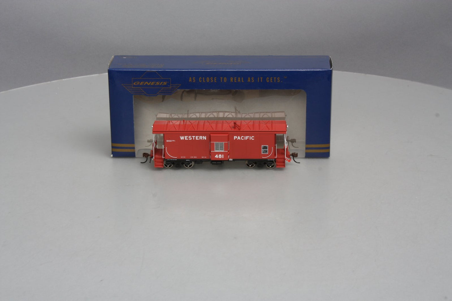 Athearn G63030 HO Genesis Western Pacific Bay Window Caboose W/Light # 481
