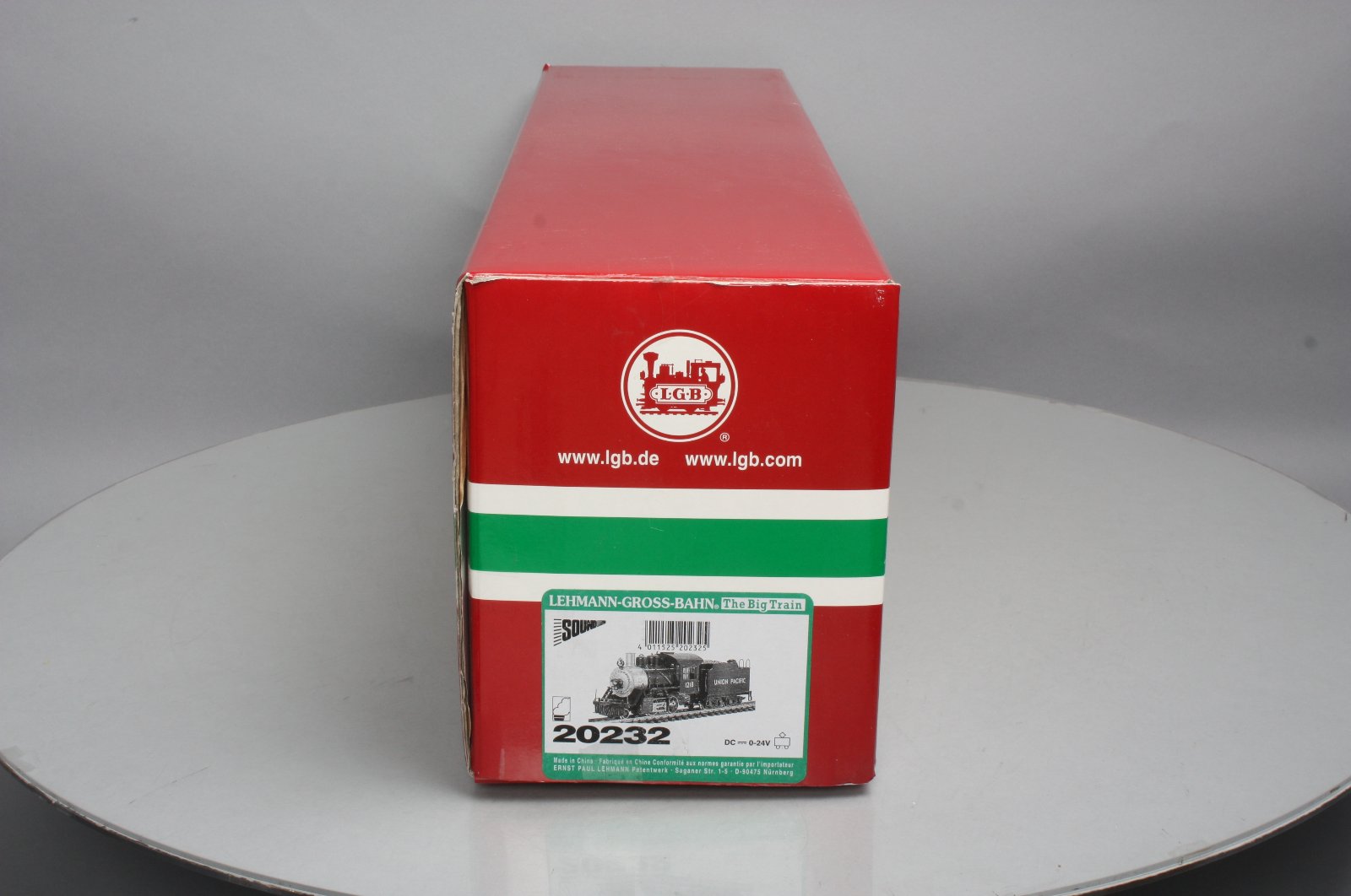 LGB 20232 G Union Pacific 2-4-0 Steam Locomotive & Tender W/Sound #1218 LN/Box