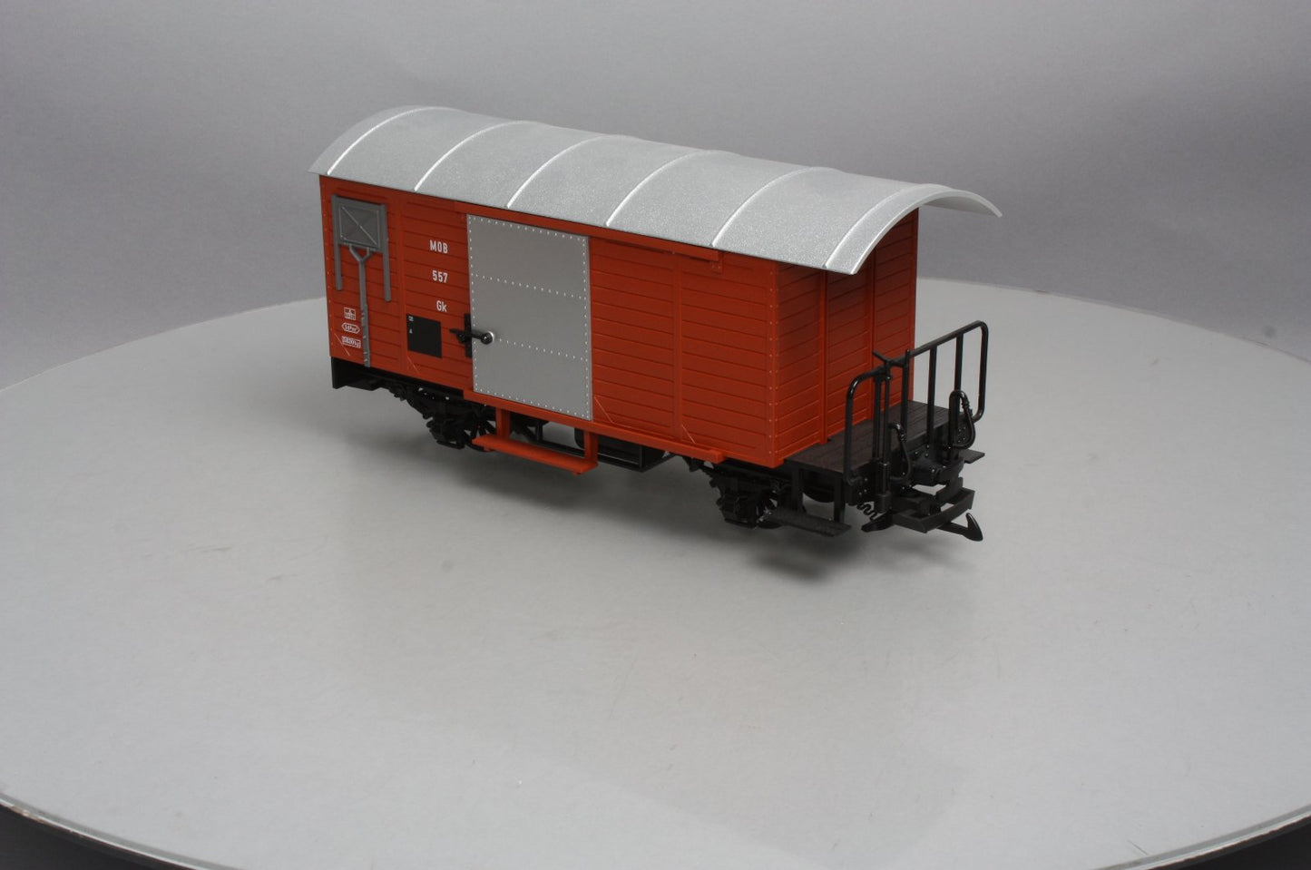 LGB 4027 G Scale Montreux Oberland Bernois (MOB) Steel Door Boxcar #557 NIB