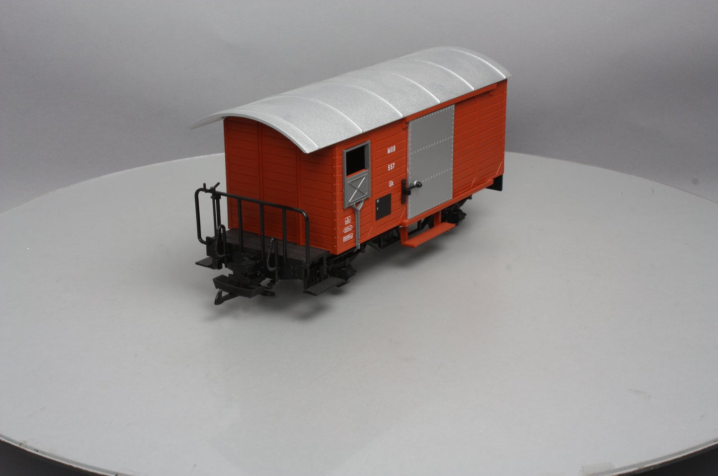 LGB 4027 G Scale Montreux Oberland Bernois (MOB) Steel Door Boxcar #557 NIB