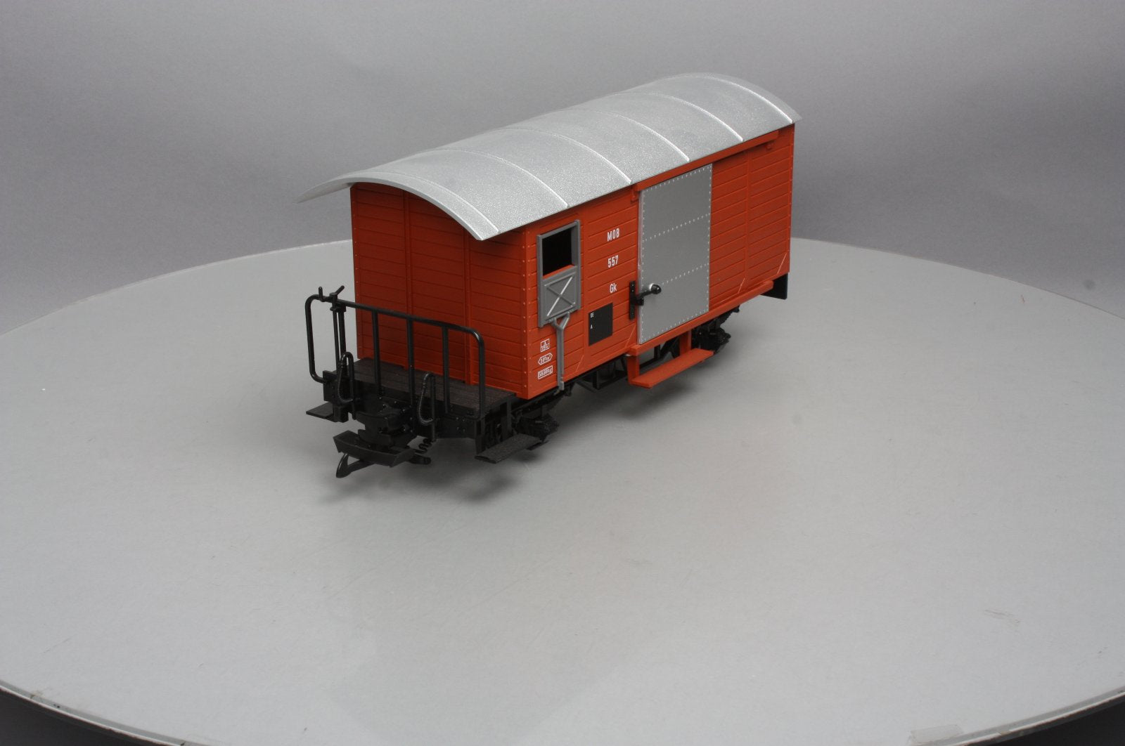 LGB 4027 G Scale Montreux Oberland Bernois (MOB) Steel Door Boxcar #557 NIB