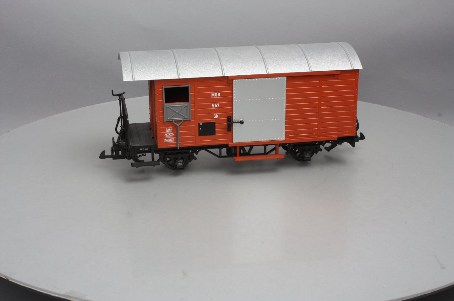 LGB 4027 G Scale Montreux Oberland Bernois (MOB) Steel Door Boxcar #557 NIB