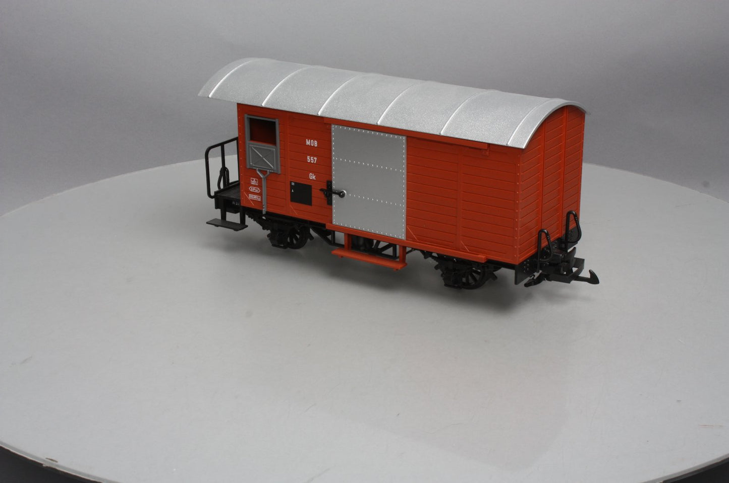 LGB 4027 G Scale Montreux Oberland Bernois (MOB) Steel Door Boxcar #557 NIB