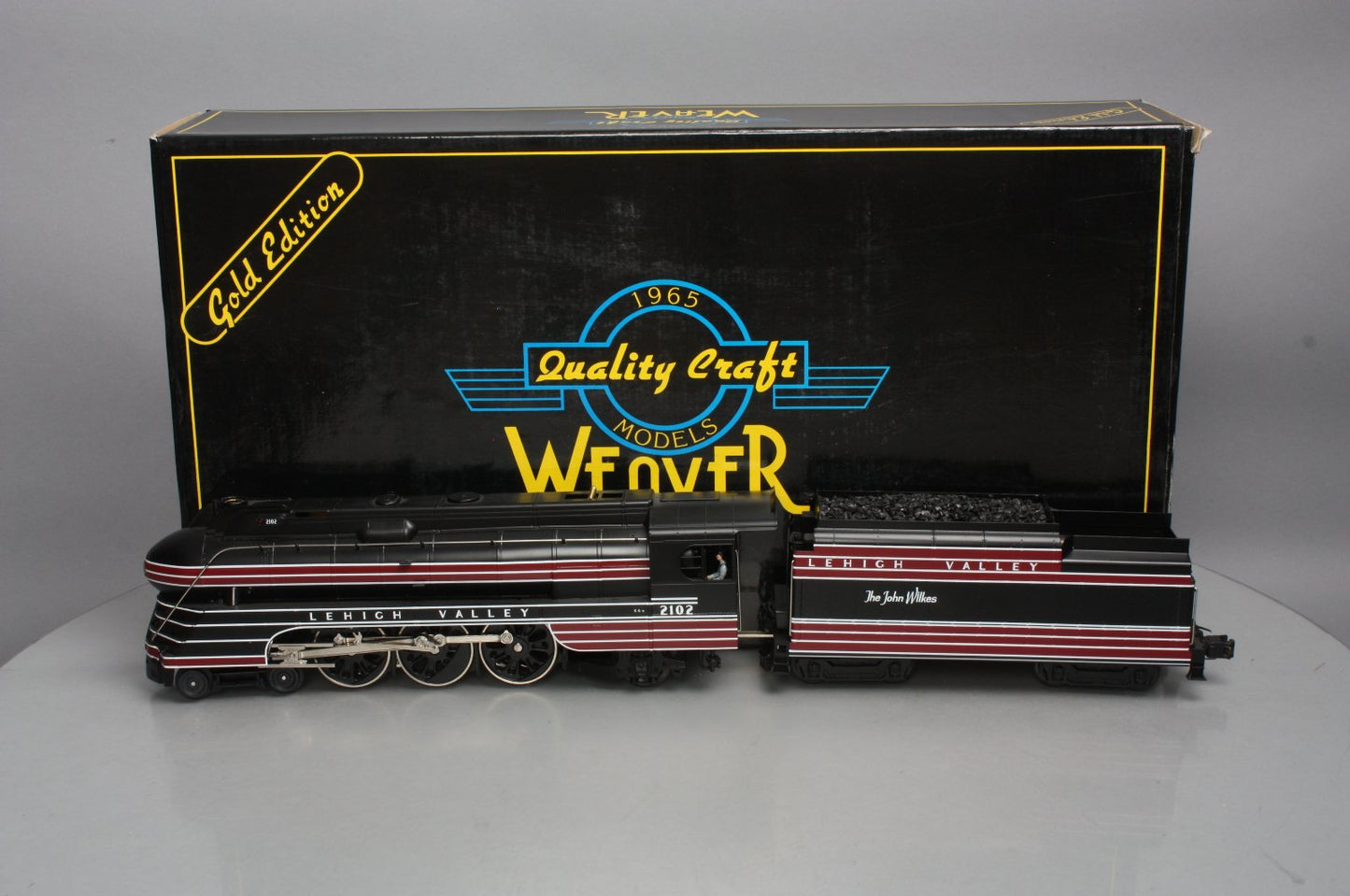 Weaver QC-1078LP O BRASS LV John Wilkes 4-6-2 Steam Loco & Tender - 3 Rail #2102 LN/Box