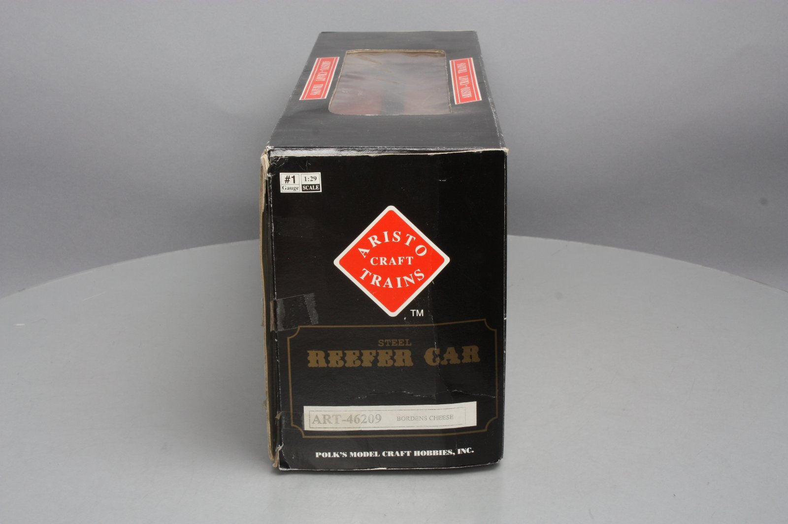 Aristo-Craft 46209 Borden's Fine Cheeses Reefer Car Blue Strip EX/Box