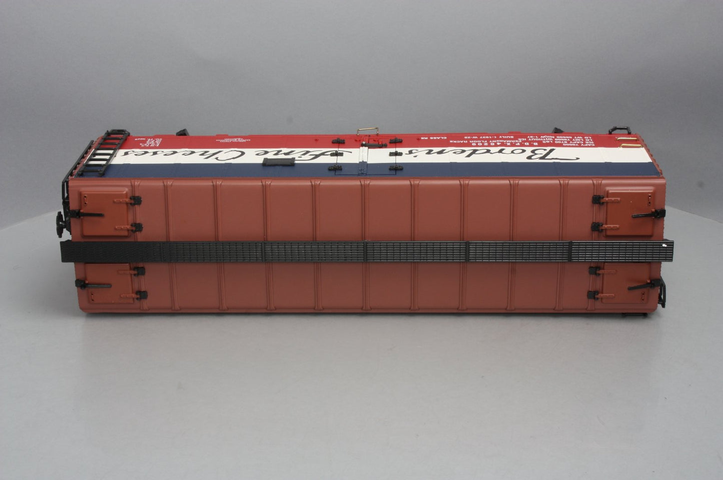 Aristo-Craft 46209 Borden's Fine Cheeses Reefer Car Blue Strip EX/Box