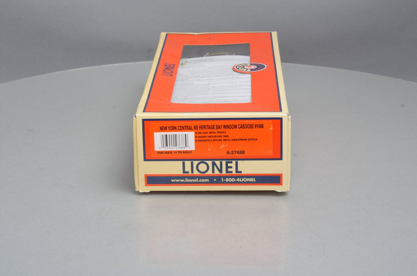 Lionel 6-27688 O Gauge New York Central NS Heritage Bay Window Caboose #1066 EX/Box