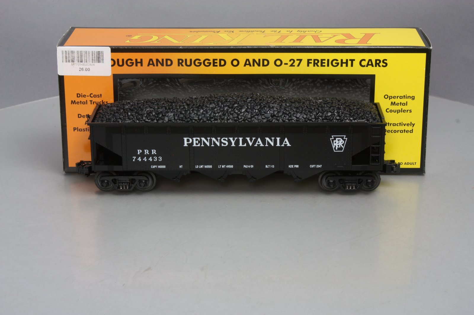MTH 30-7016B Pennsylvania Hopper Car LN/Box