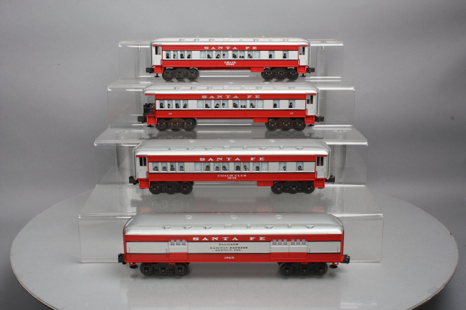Lionel 6-29081 O AT&SF Baby Madison 4-Pack MT/Box
