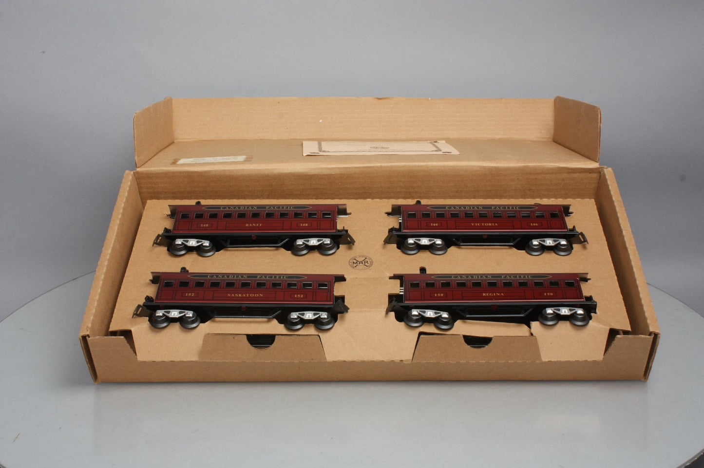 Marx 5192 Canadian Pacific Old Time Passenger Cars (Set of 4) LN/Box