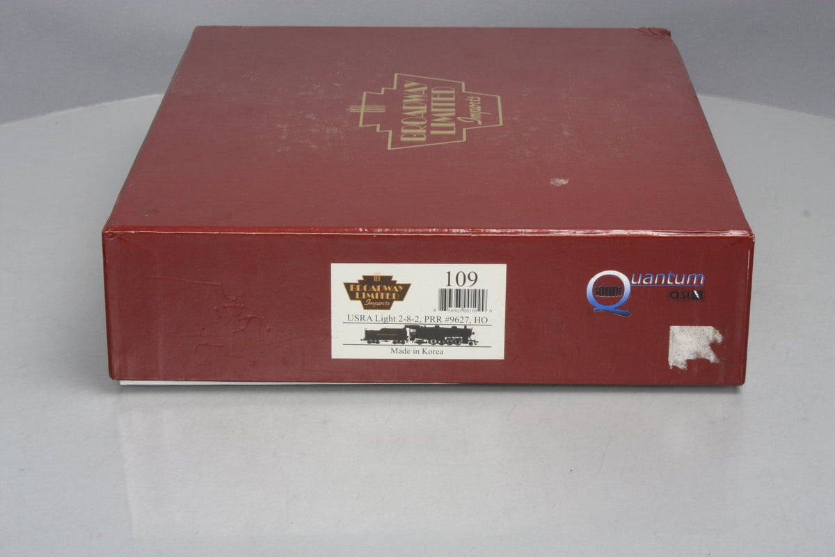 Broadway Limited 109 HO Scale PRR USRA Light 2-8-2 Steam Loco & Tender w/QSI LN/Box