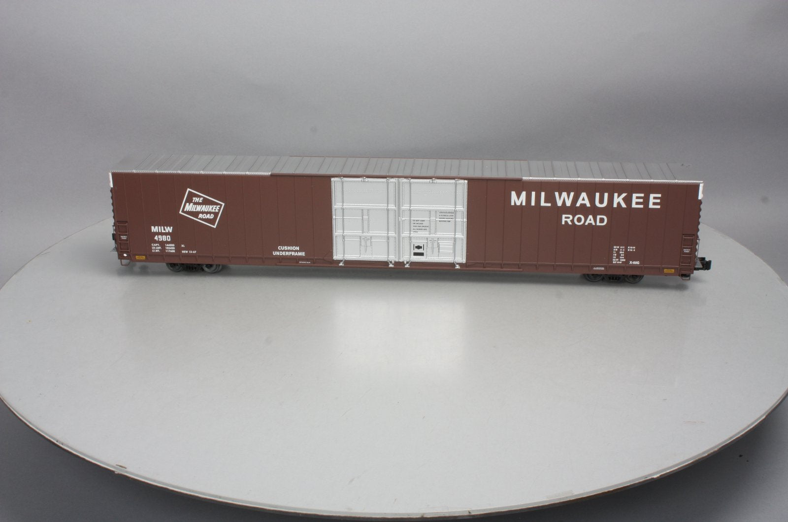 Lionel 6-81710 O Milwaukee Road 86' Hi-Cube Boxcar #4980