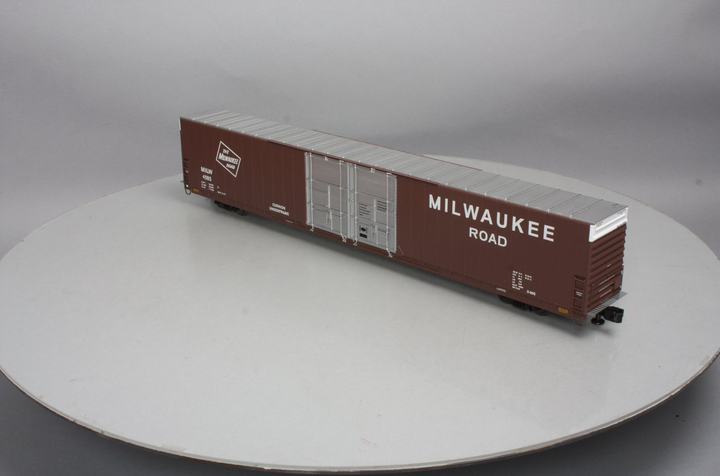Lionel 6-81710 O Milwaukee Road 86' Hi-Cube Boxcar #4980