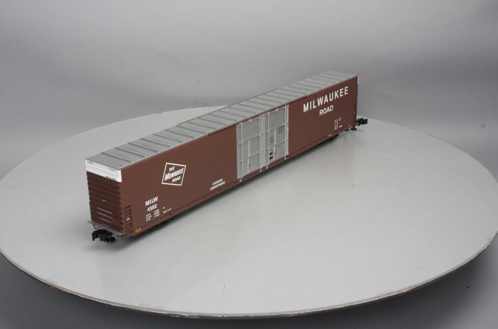 Lionel 6-81710 O Milwaukee Road 86' Hi-Cube Boxcar #4980