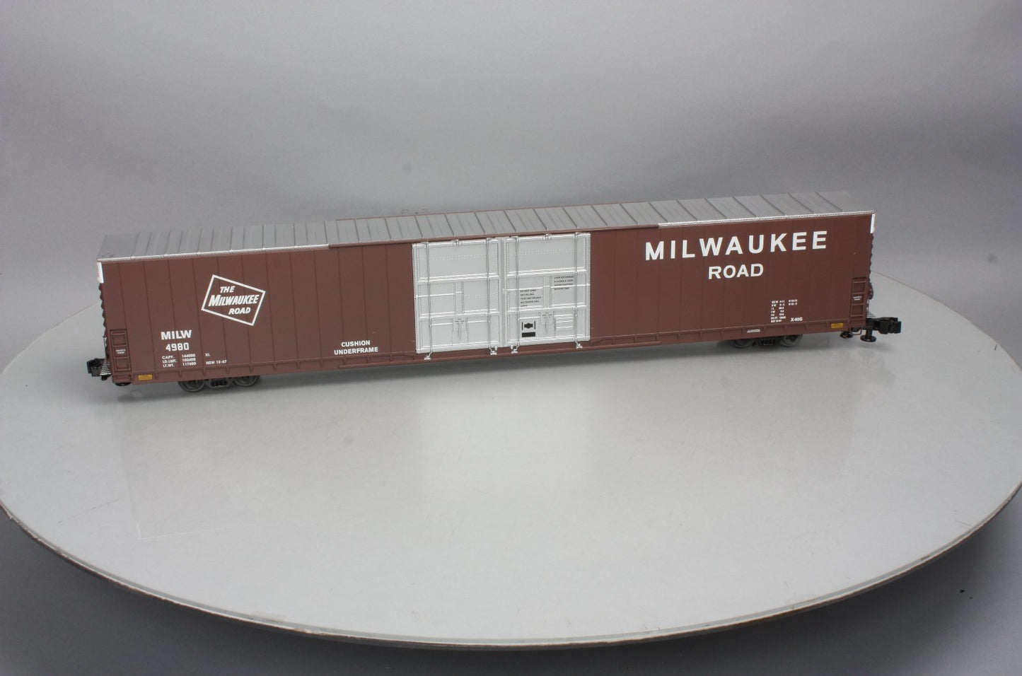 Lionel 6-81710 O Milwaukee Road 86' Hi-Cube Boxcar #4980