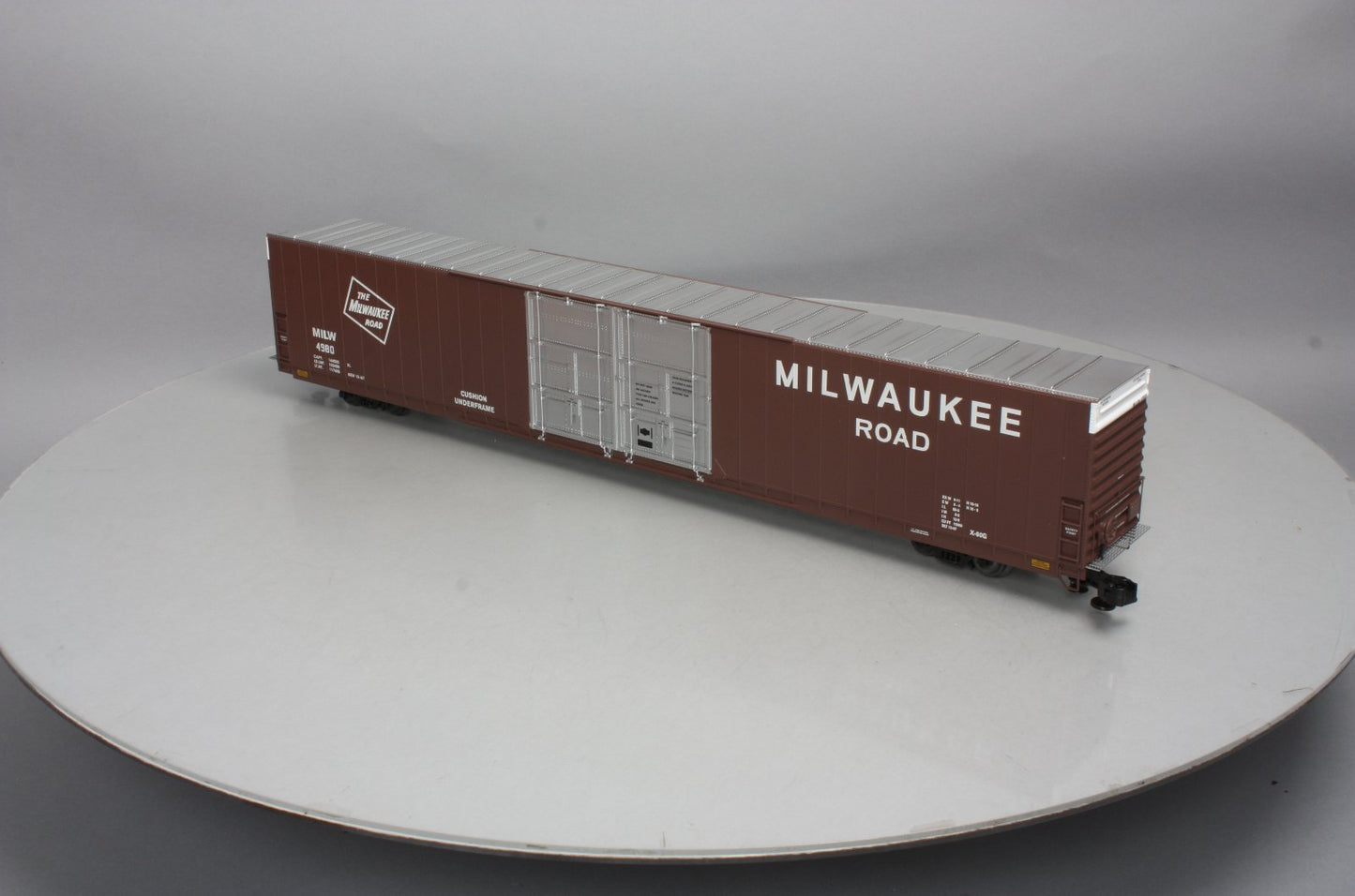 Lionel 6-81710 O Milwaukee Road 86' Hi-Cube Boxcar #4980