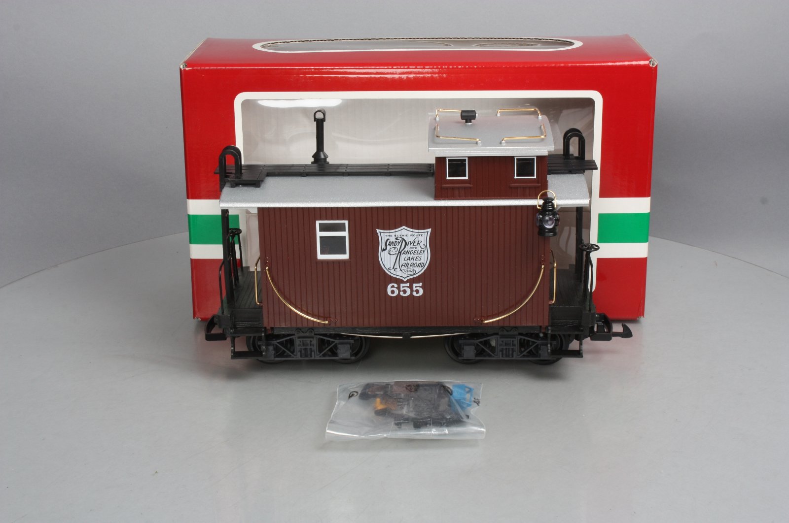 LGB 46655 G Scale Sandy River & Rangeley Lakes Caboose #655 LN/Box