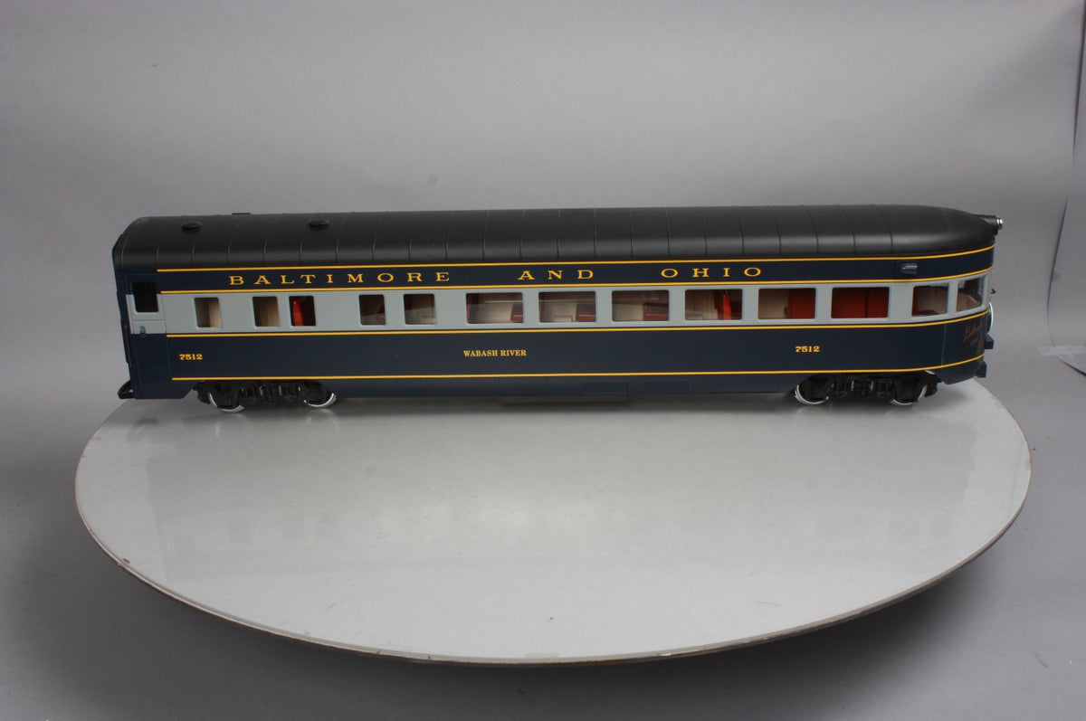 LGB 35590 G Scale Baltimore and Ohio Observation Car- Metal Wheels LN/Box
