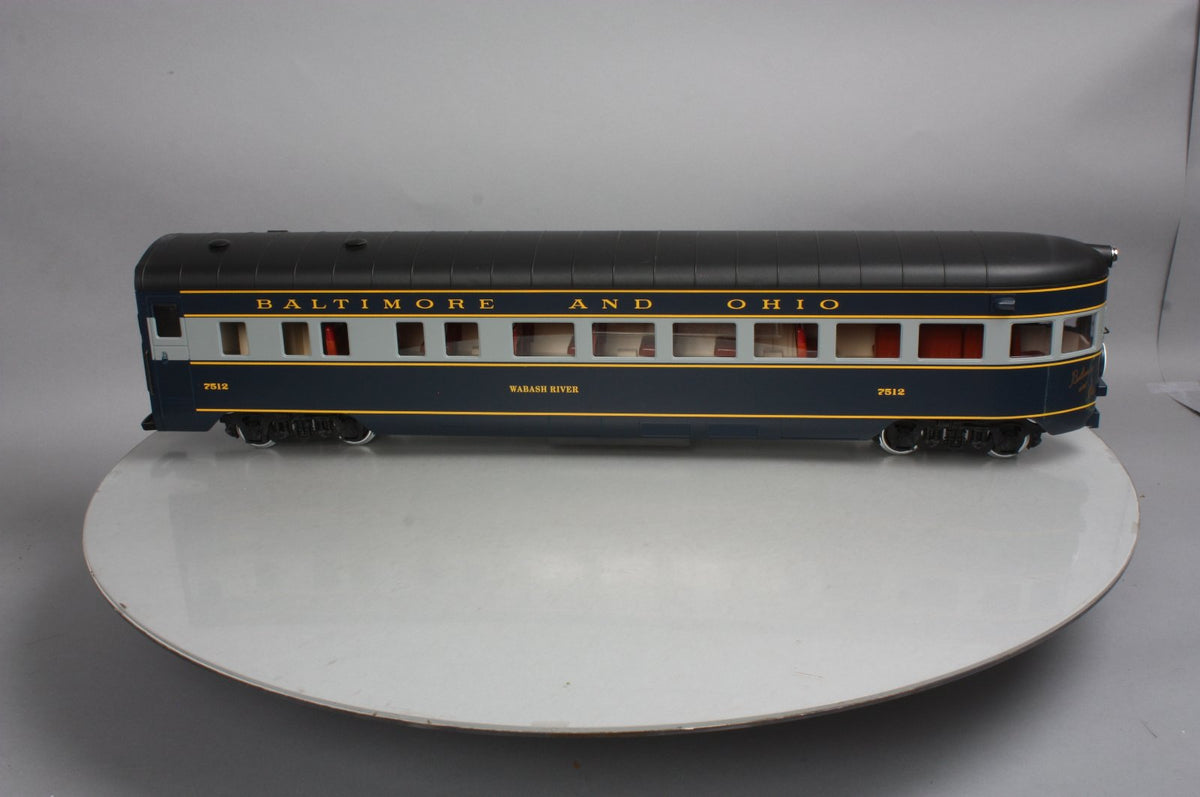 LGB 35590 G Scale Baltimore and Ohio Observation Car- Metal Wheels LN/Box
