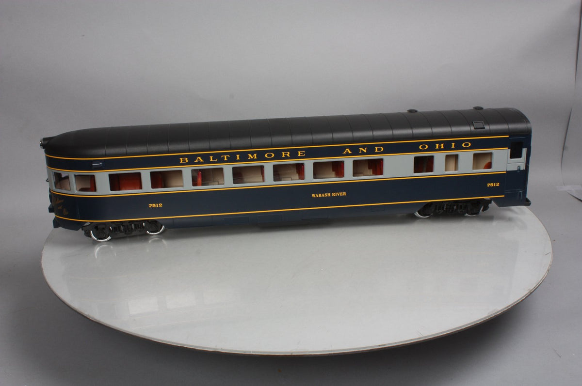 LGB 35590 G Scale Baltimore and Ohio Observation Car- Metal Wheels LN/Box
