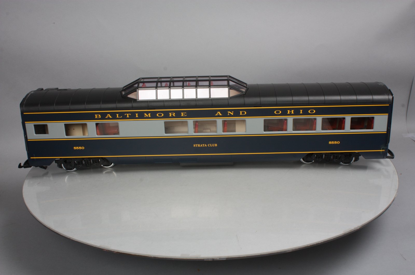 LGB 35580 G Scale Baltimore & Ohio Observation Car- Metal Wheels LN/Box