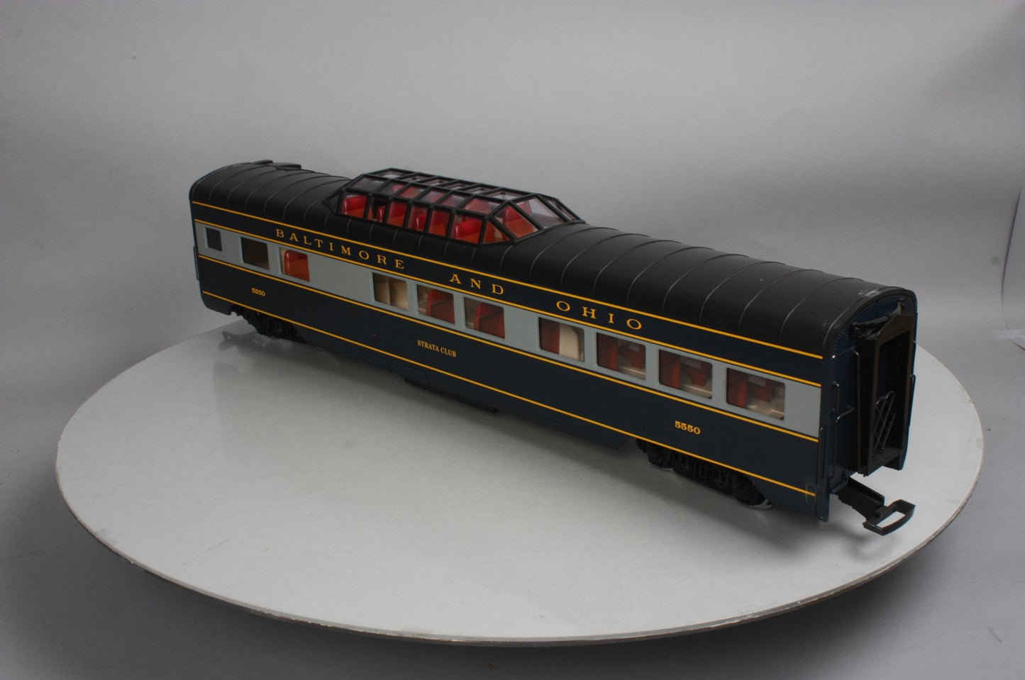 LGB 35580 G Scale Baltimore & Ohio Observation Car- Metal Wheels LN/Box