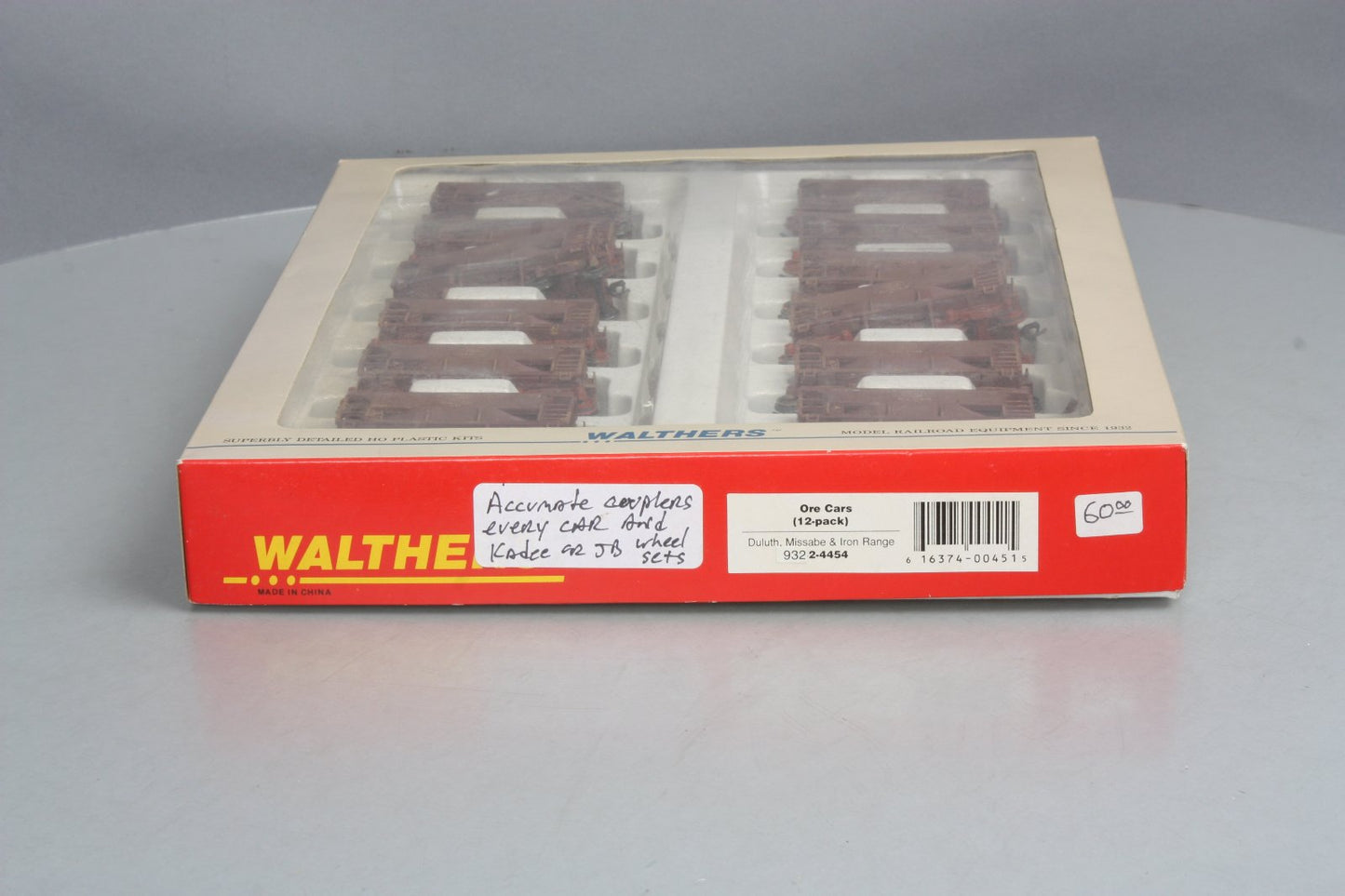 Walthers 932-4454 HO Scale Duluth, Missabe & Iron Range Ore Car (Pack of 12) LN/Box