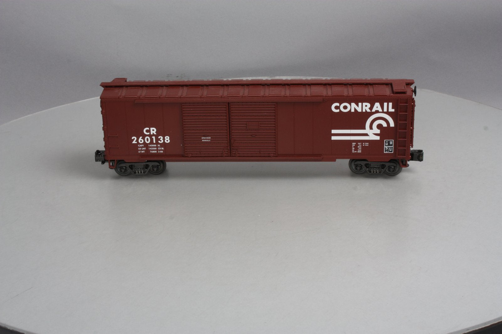 MTH 20-93052 O Gauge Conrail Double Door Boxcar #260138 LN/Box