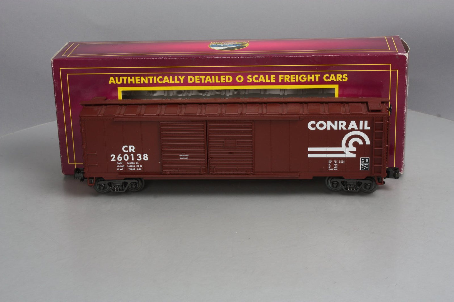 MTH 20-93052 O Gauge Conrail Double Door Boxcar #260138 LN/Box