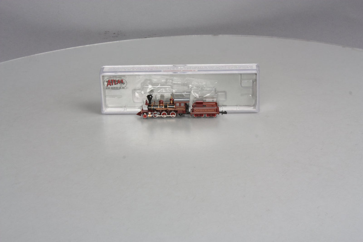 Atlas 41603 N Scale Rio Grande 2-6-0 Mogul Steam Loco & Tender NIB