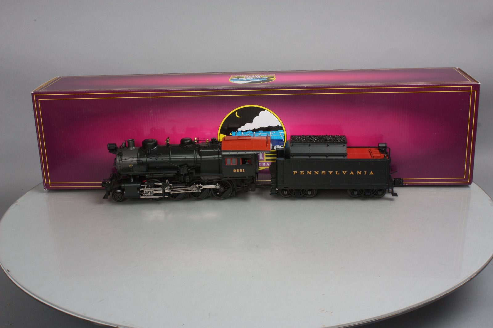 MTH 20-3563-1 O Pennsylvania 2-8-0 H10s Consolidation Steam Engine PS3 #8681