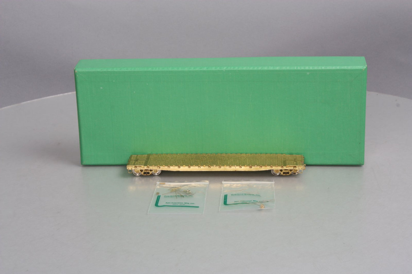 Overland 1380 HO Scale BRASS Union Pacific 58' Flatcar EX/Box