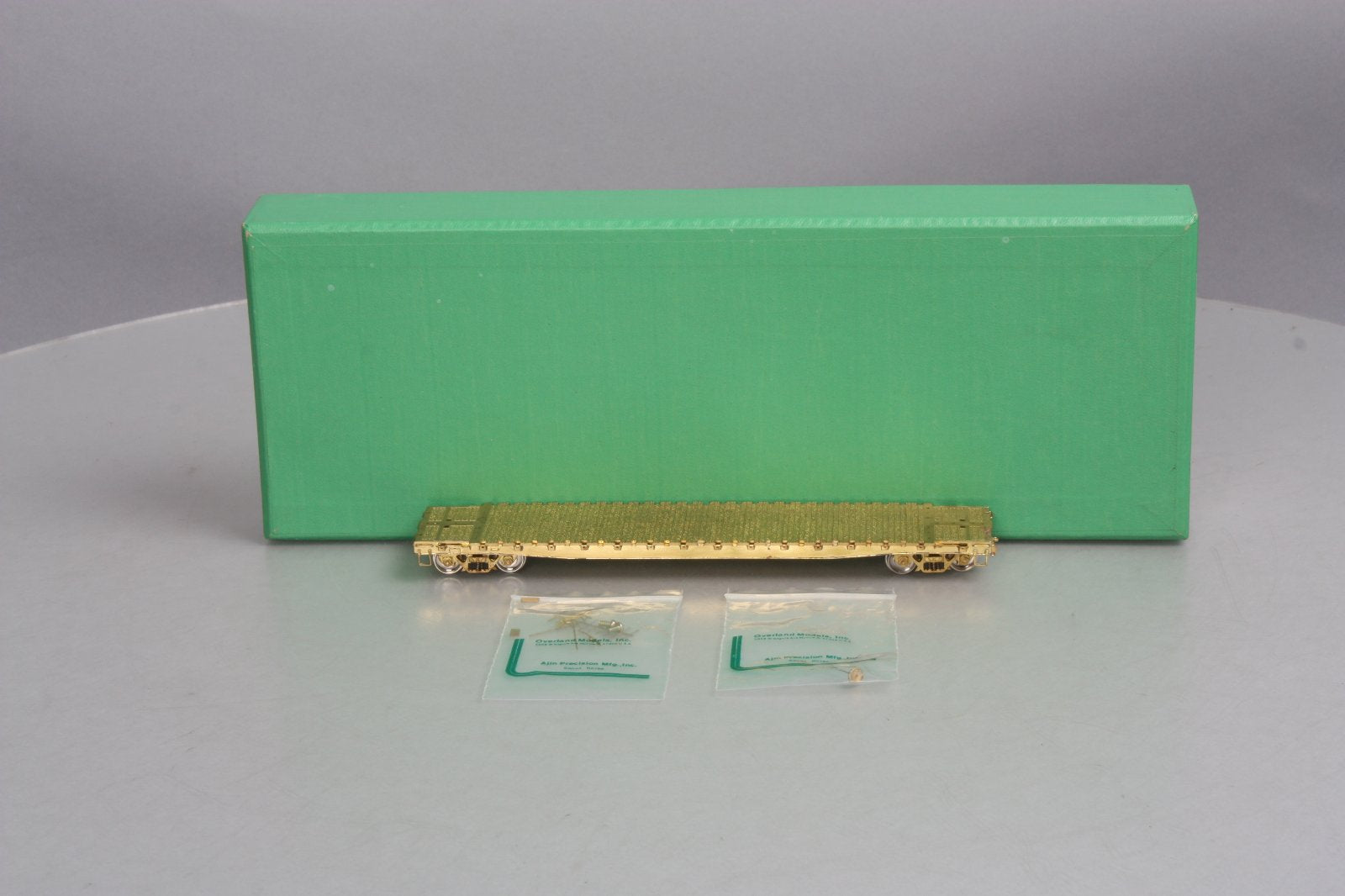 Overland 1380 HO Scale BRASS Union Pacific 58' Flatcar EX/Box